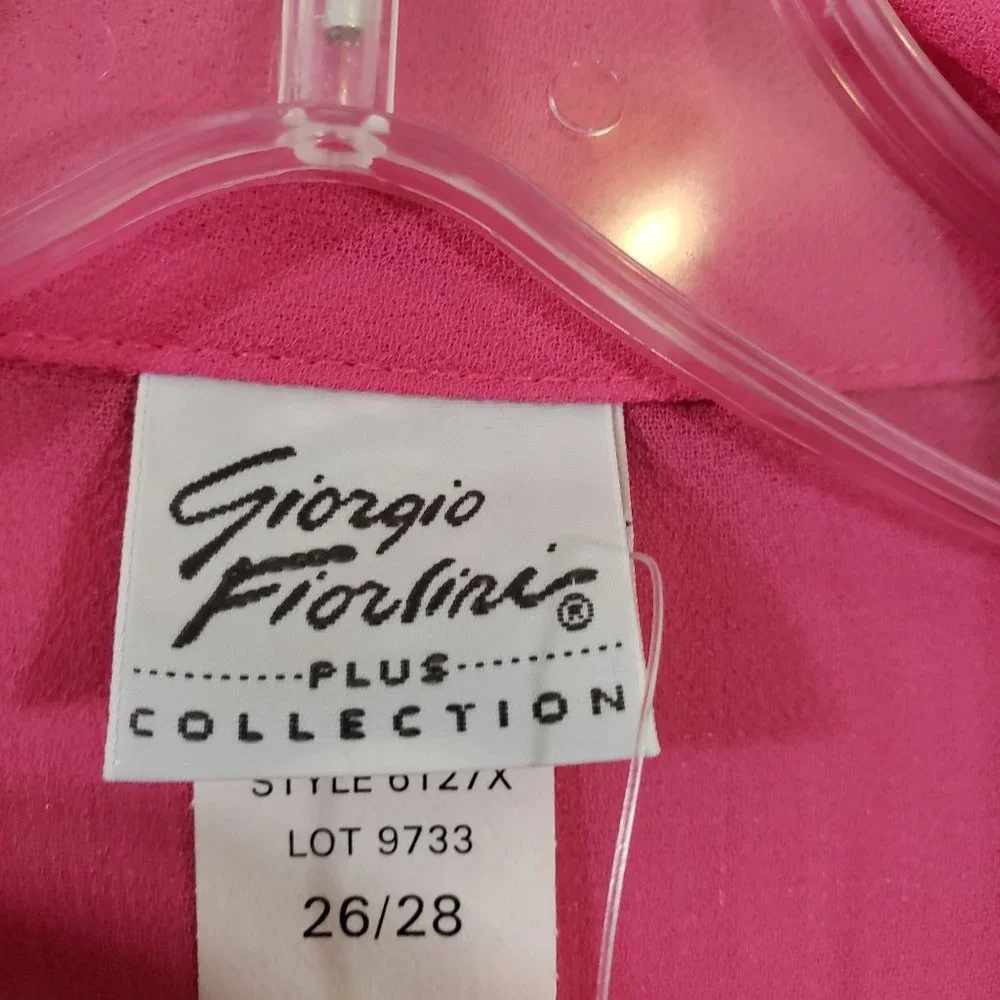 Vintage NWT Giorgio Fiorlini semi sheer tie‎ front coverup